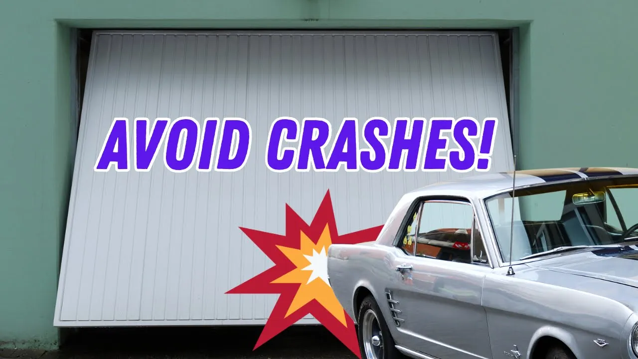 Thumbnail for video on how to avoid crashes of garage door with car