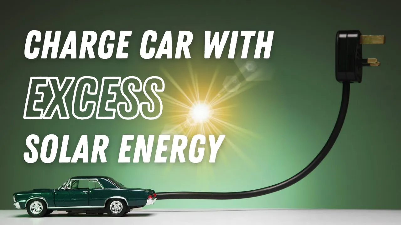 Thumbnail for post about how to charge car with excess solar energy