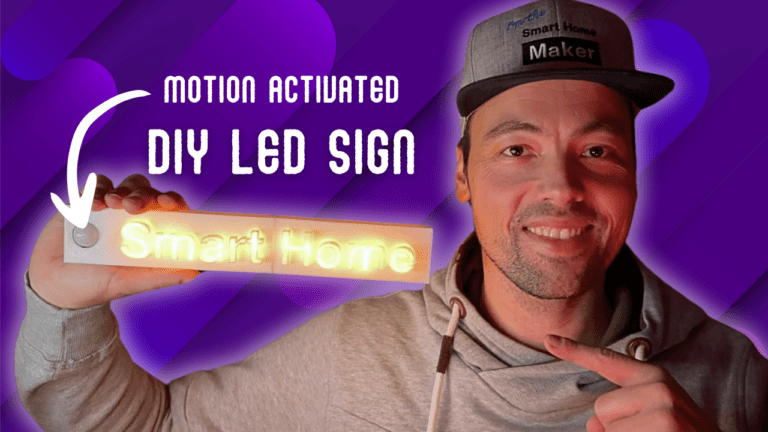 Build your own motion activated LED neon sign • The Smart Home Maker