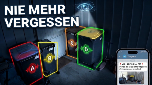 Nie mehr die Tonne vergessen